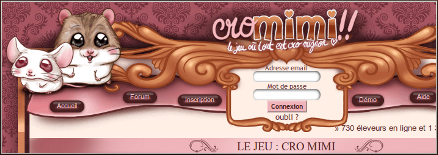 <strong>Jeu d'élevage de rongeurs</strong> : souris et hamsters cro mignons ! Ce jeu d'élevage est totalement <strong>gratuit</strong>.<br/>Tu pourras habiller, et aménager la cage de ton rongeur préféré, mais aussi lui faire des bébés !!